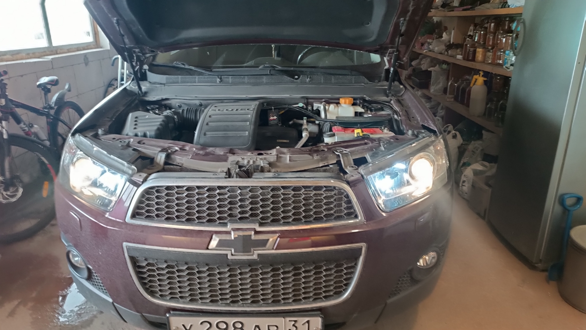Fukurou F1 в ближний свет — Chevrolet Captiva (1G), 2,4 л, 2013 года ...