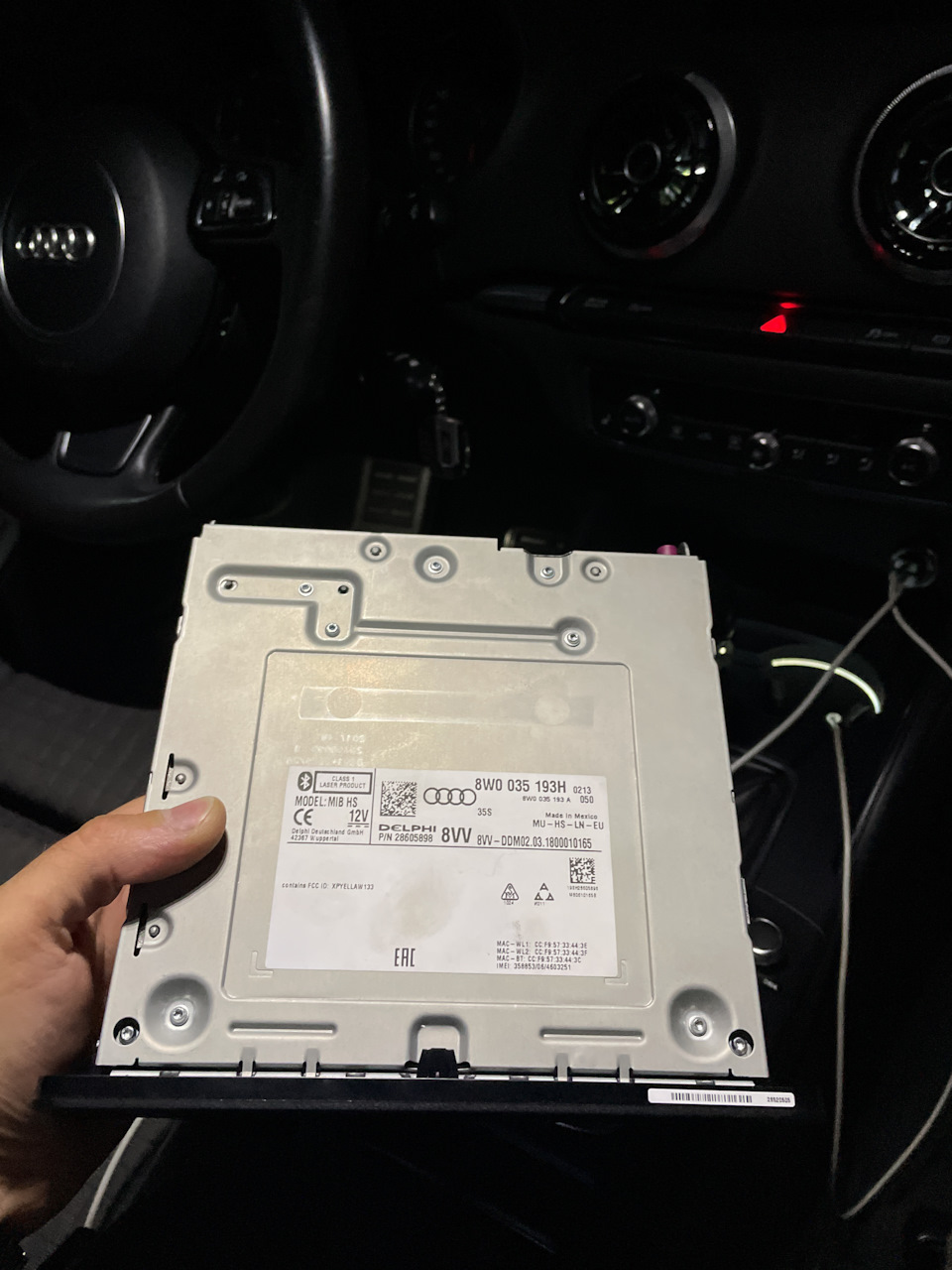 MIB2 HS + CarPlay — Audi A3 Sedan (8V), 1,8 л, 2014 года автозвук