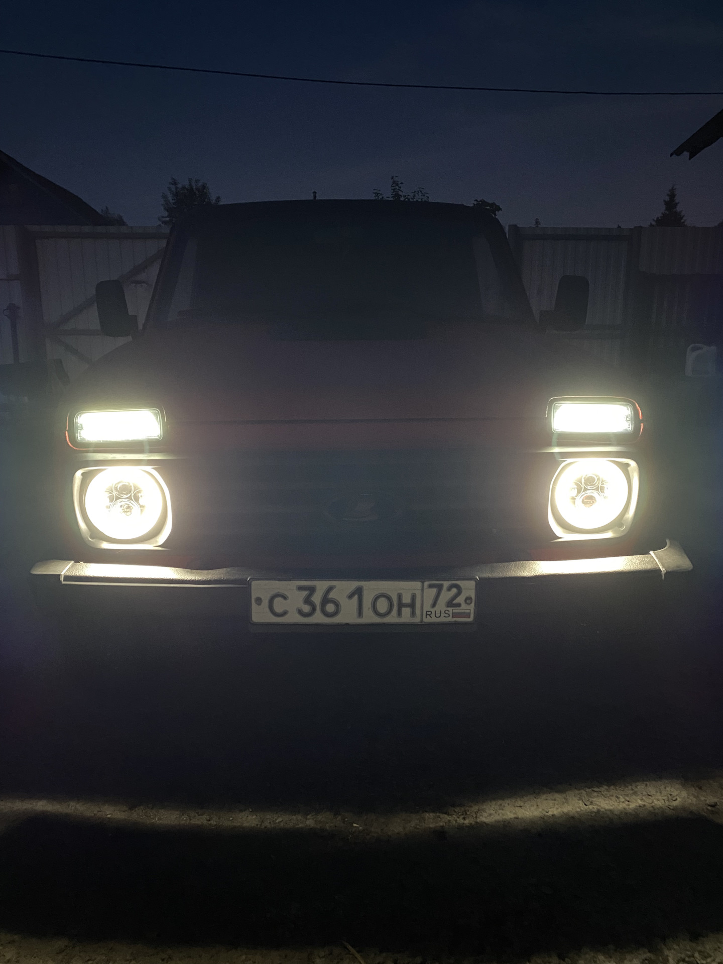 Установка диодных фар нива — Lada 4x4 3D, 1,6 л, 1993 года | тюнинг ...