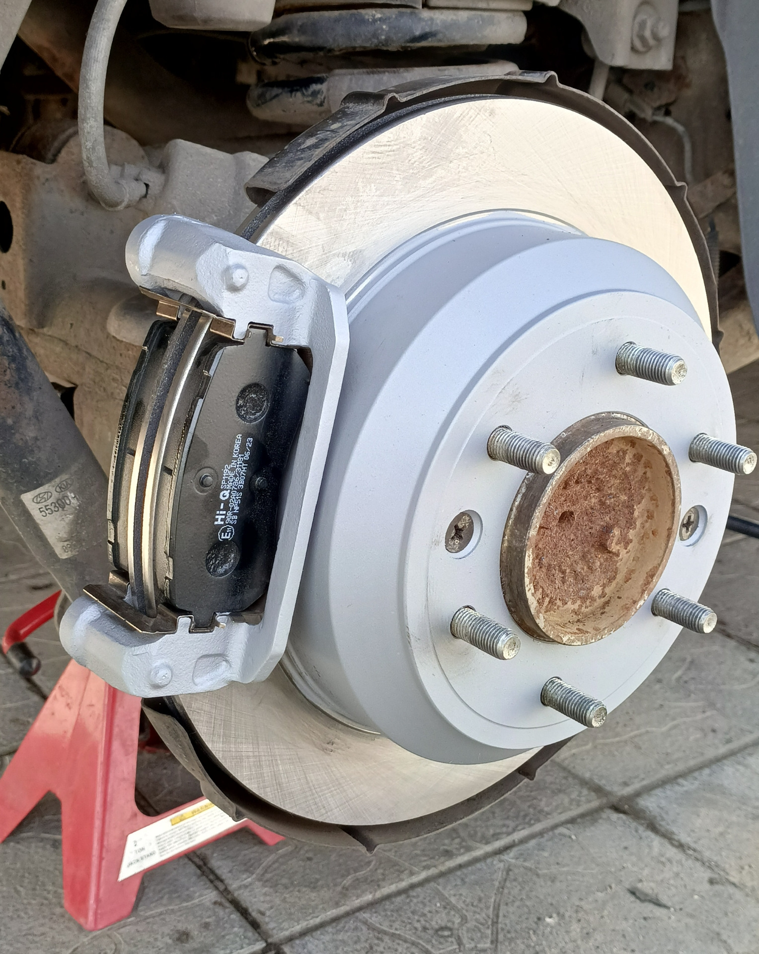Задние тормозные диски Bapco, колодки — Hyundai Grand Starex, 2,5 л ...