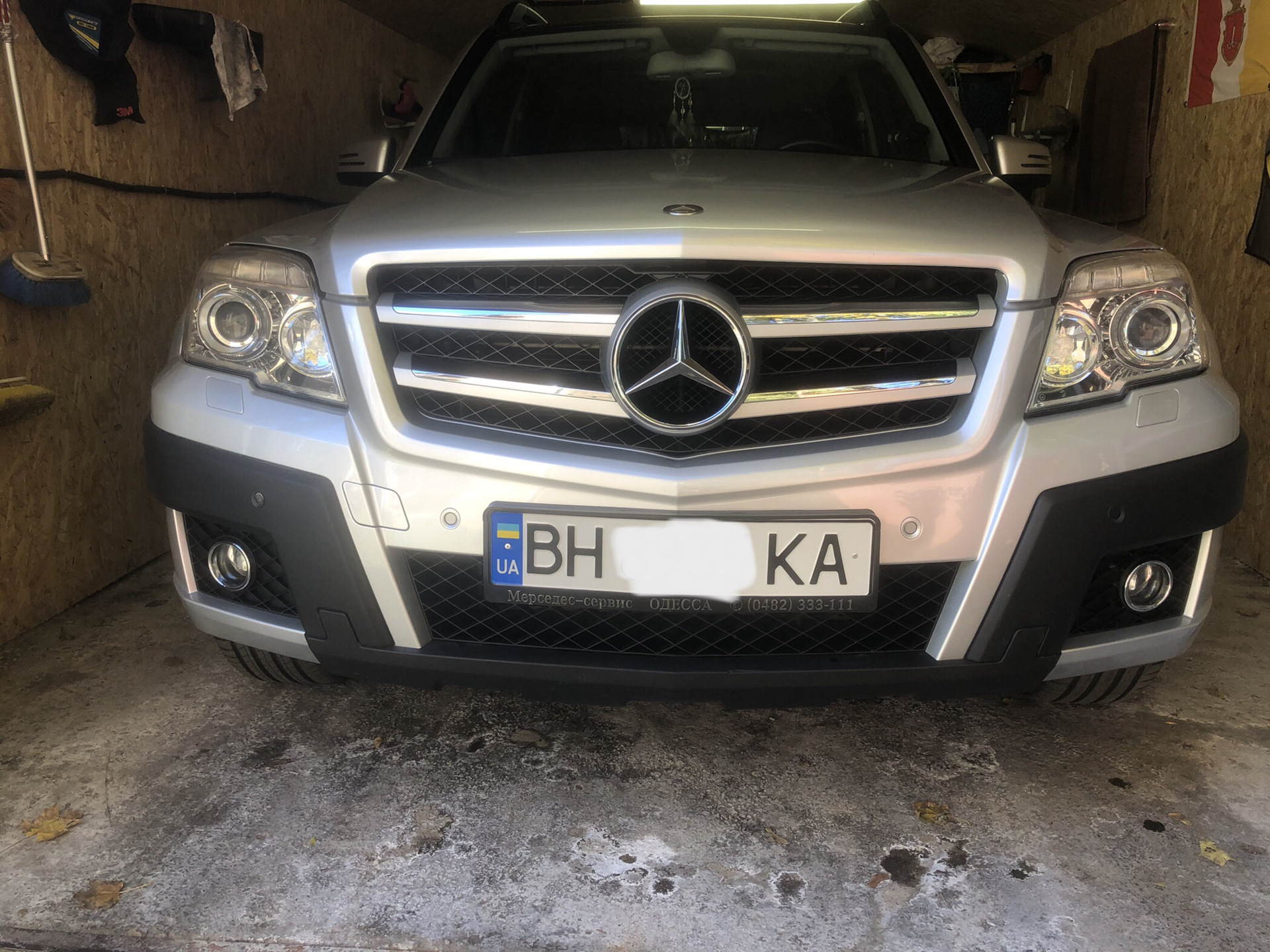 Фары в бронированную пленку. Винил — Mercedes-Benz GLK-Class (X204), 3 ...