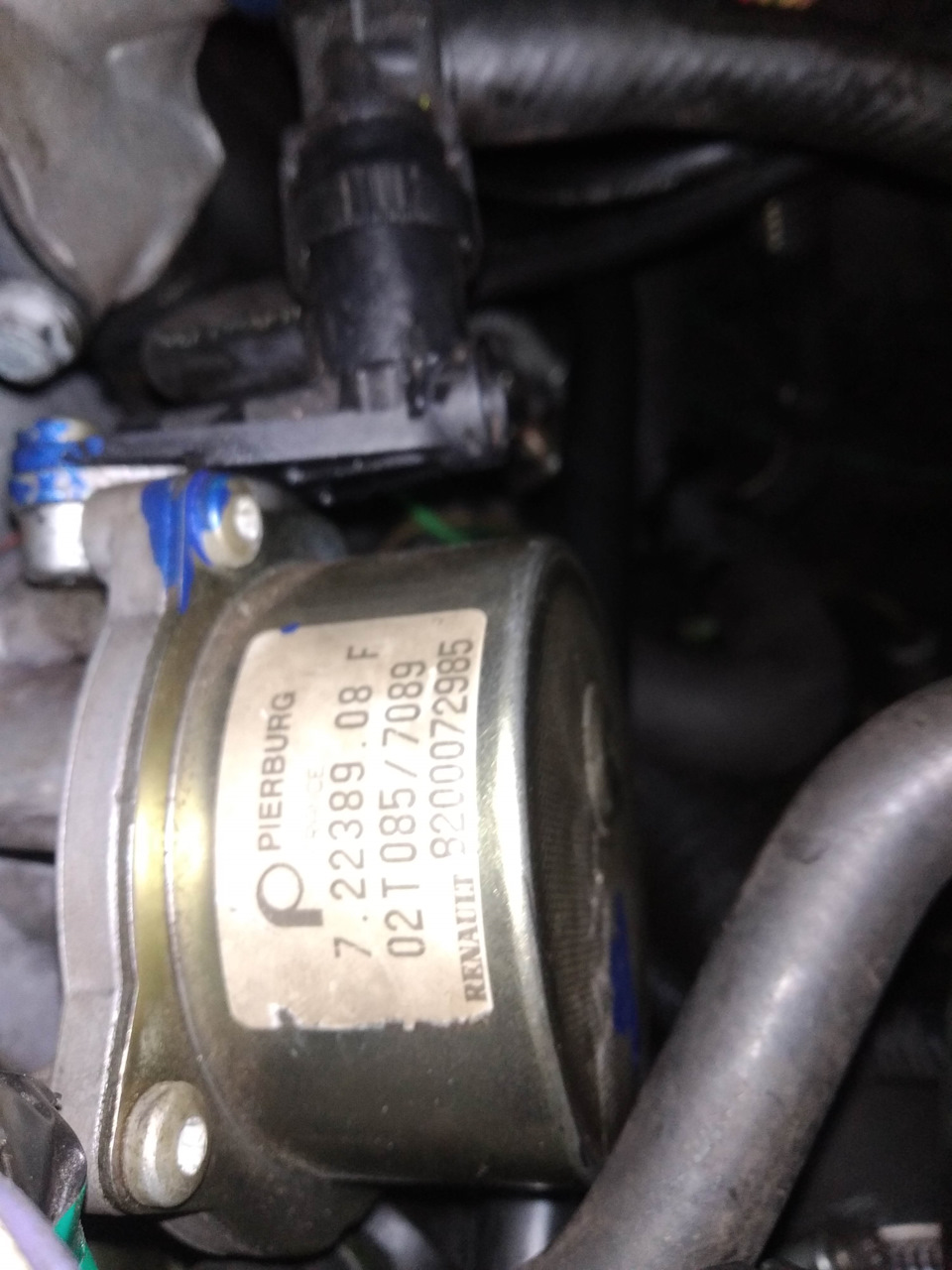 Подача масла в вакуумный насос Рено Сценик 1.9 dci — Renault Scenic I ...