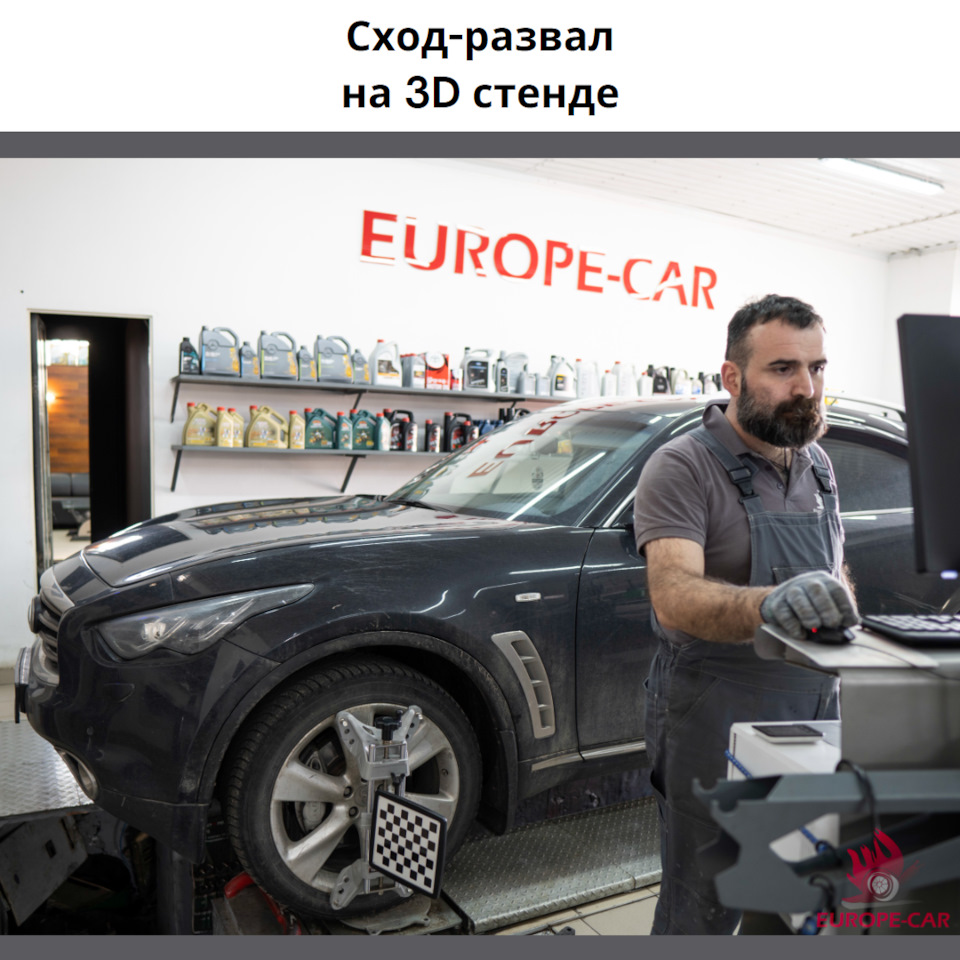 Неравномерный износ шин Infiniti: сход-развал на 3D стенде — Europe-Car ...