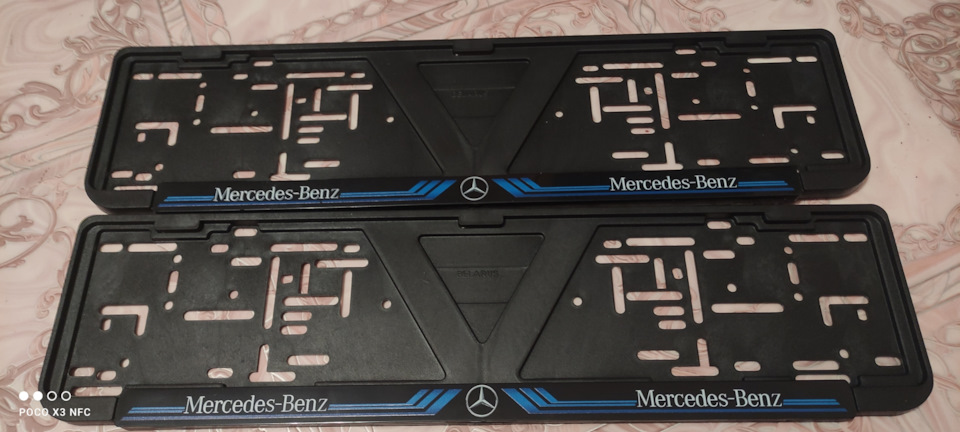 Новые рамки под номера — Mercedes-Benz E-class (W124), 3 л, 1987 года ...