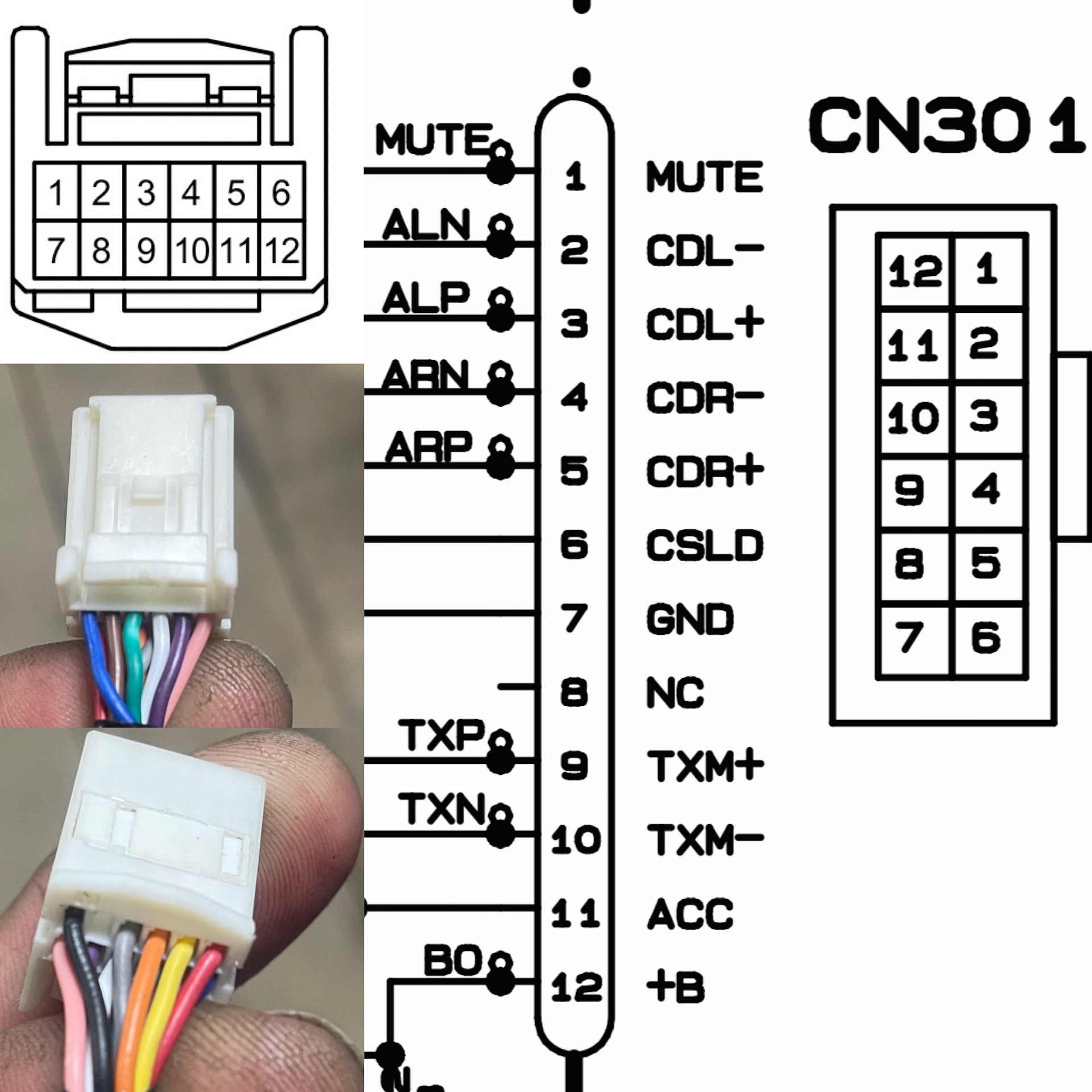 Распиновка 12.3 Сломался" Grom USB3. Ремонт ГУ. - Lexus RX 400h (2G), 3,3 л, 2007 года видео DRI