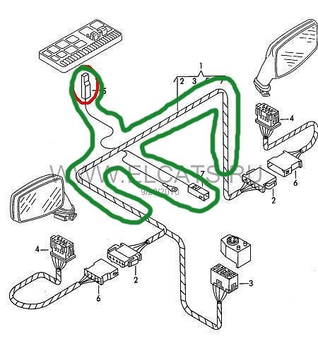 Схема стеклоподъемников ауди 80