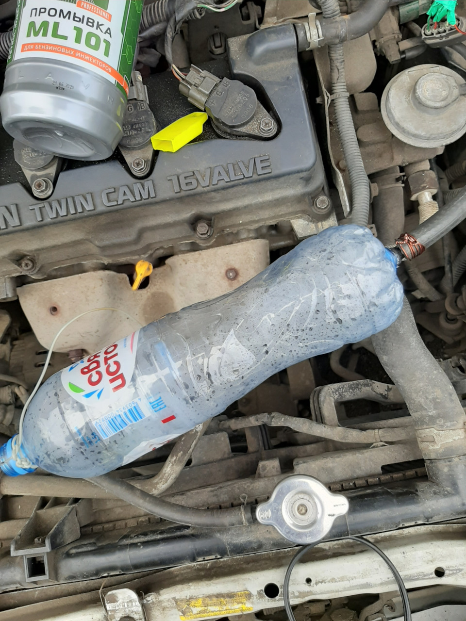 Чистка форсунок (лавр ) — Nissan Sunny (B15), 1,5 л, 2001 года ...