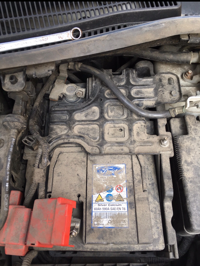 Wyjmowanie i instalowanie baterii (Sprzęt elektryczny / Elektryka silnika / Ford