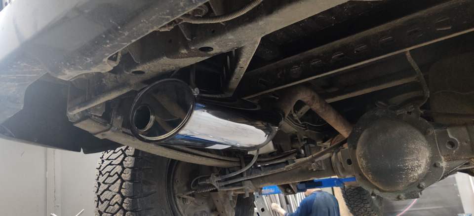 Резонатор Гельмгольца. Выхлоп УАЗ Патриот АКПП. — УАЗ Patriot, 2,7 л ...