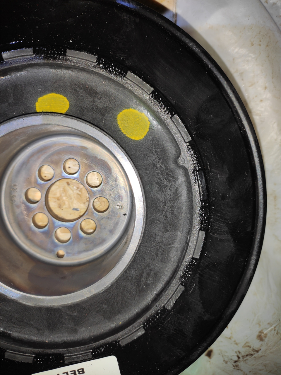 Замена шкива коленвала и Ремня на CRCA — Audi Q7 (1G), 3 л, 2013 года ...