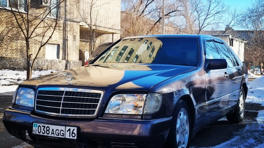 MercedesBenz SClass (W140) 3.2 бензиновый 1993  Фиолетовый Кабан на DRIVE2