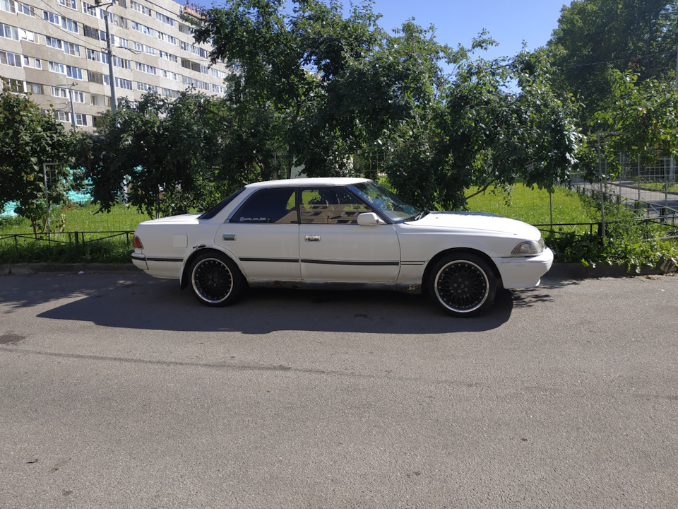 Большие диски на стандартном Марк 2 — Toyota Mark II (80), 2 л, 1990 ...