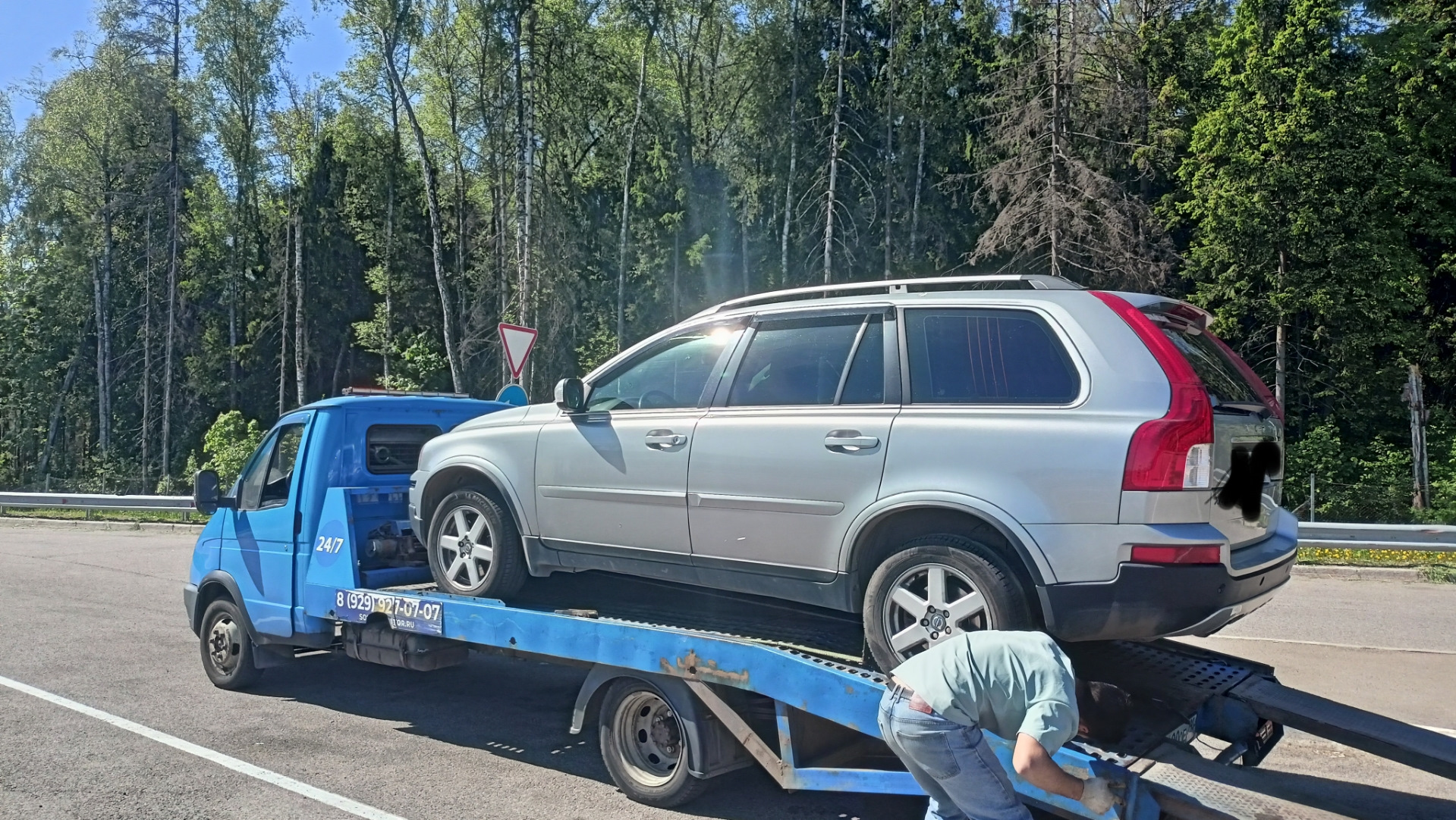 Всё, приехали… — Volvo XC90 (1G), 2,5 л, 2010 года | эвакуация | DRIVE2