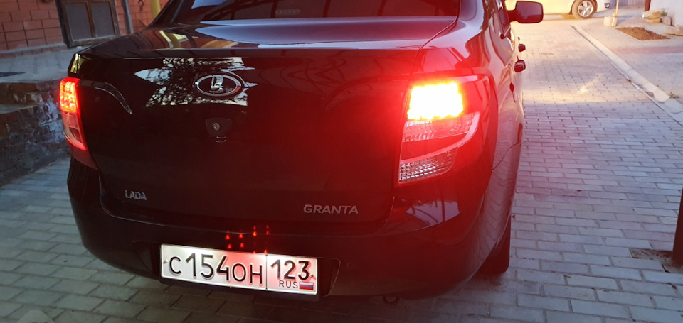 Светодиодные фонари — Lada Гранта (1G), 1,6 л, 2014 года | запчасти ...