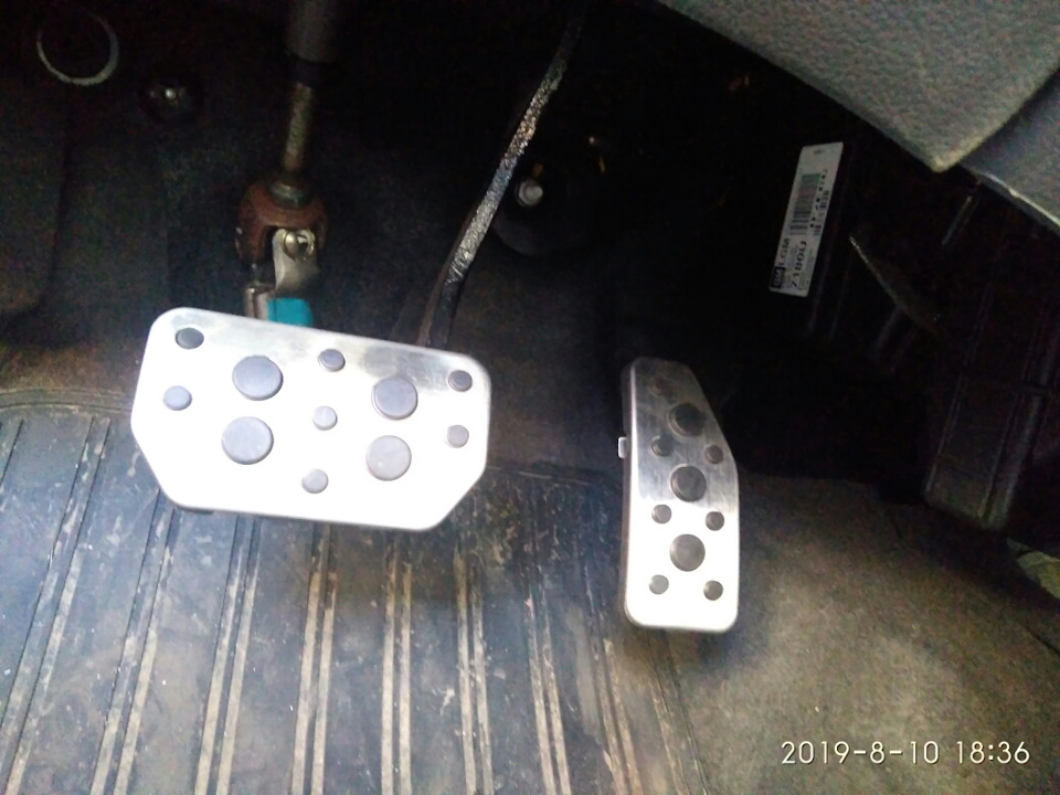 Спорт накладки на педали — Chevrolet Spark (M300), 1 л, 2013 года ...