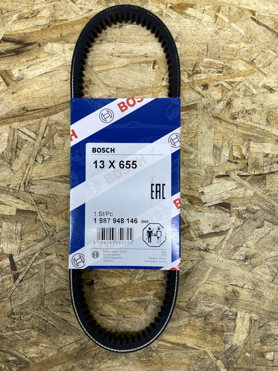 1987948146 КЛИНОВЫЙ РЕМЕНЬ 13 X 655 BOSCH | Запчасти на DRIVE2