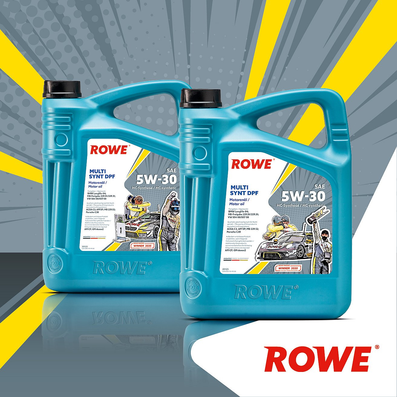 Обновленный дизайн этикетки ROWE HIGHTEC MULTI SYNT DPF SAE 5W-30 ...