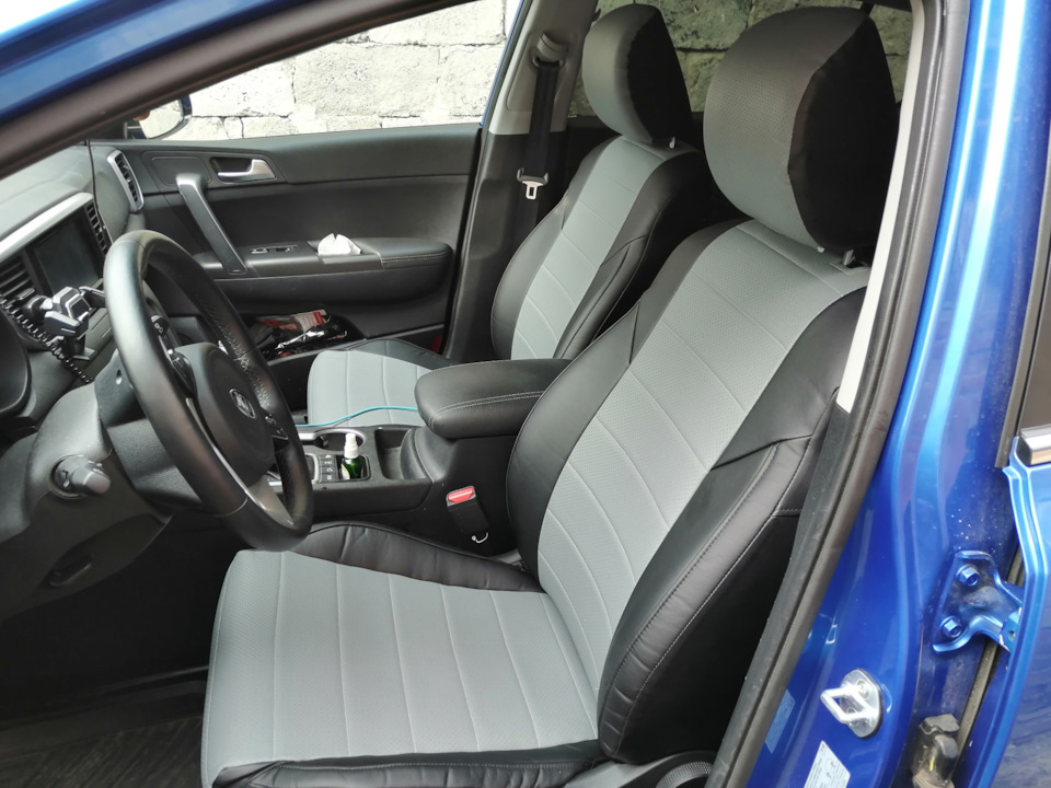 Чехлы, небольшой отчет. — KIA Sportage (4G), 2,4 л, 2019 года ...