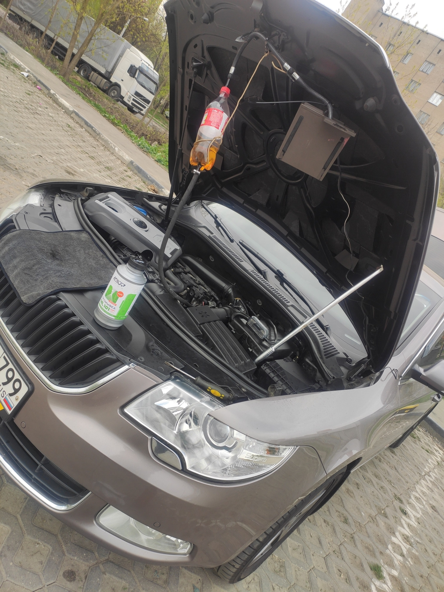 LaVr промывка ML101 "soft" — Skoda Superb Mk2, 1,8 л, 2011 года ...