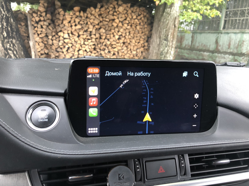 36) Яндекс навигатор в CarPlay и Android. ИНСТРУКЦИЯ — Mazda 6 (3G) GJ ...