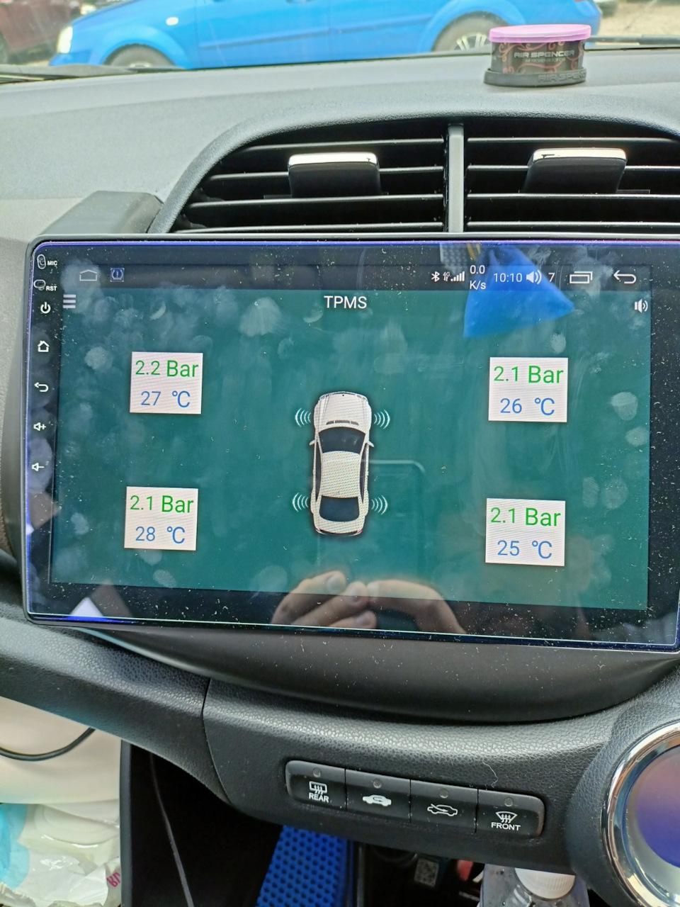 Датчики давления в шинах ekiy с андроид магнитолой — Honda Fit Shuttle ...
