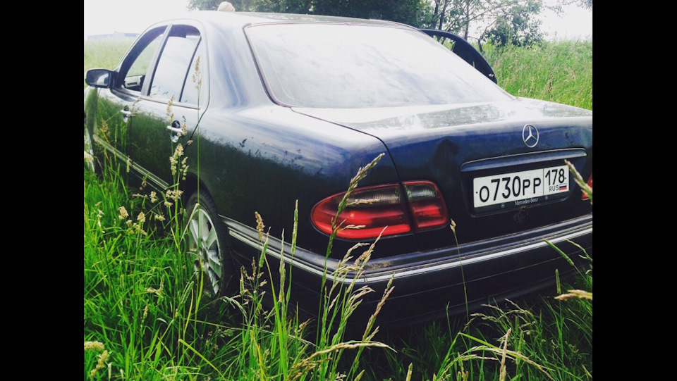 Затемнение фар — Mercedes-Benz E-class (W210), 2,2 л, 2000 года ...