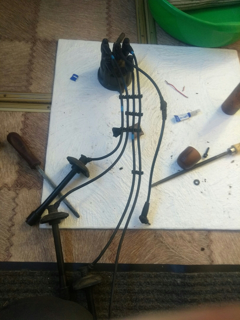 Чистка отопителя, замена крышки трамблера — Toyota Vista (30), 1,8 л ...