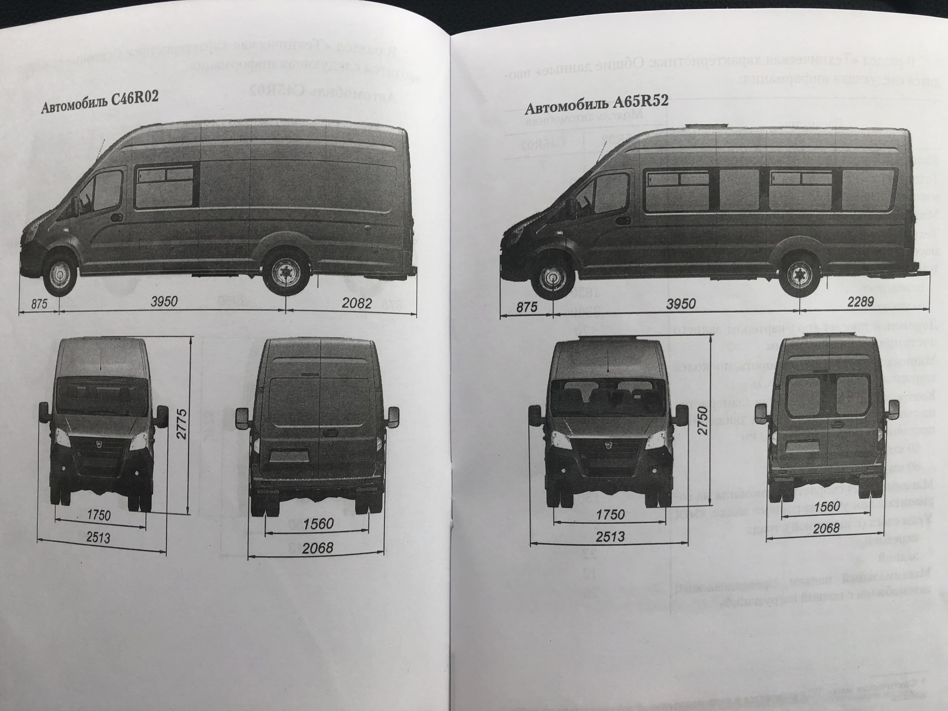 Чертеж маршрутки газель