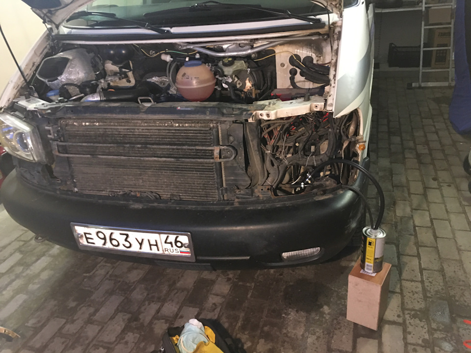 Промывка топливной Винсом — Volkswagen Transporter T4, 2,5 л, 2002 года ...