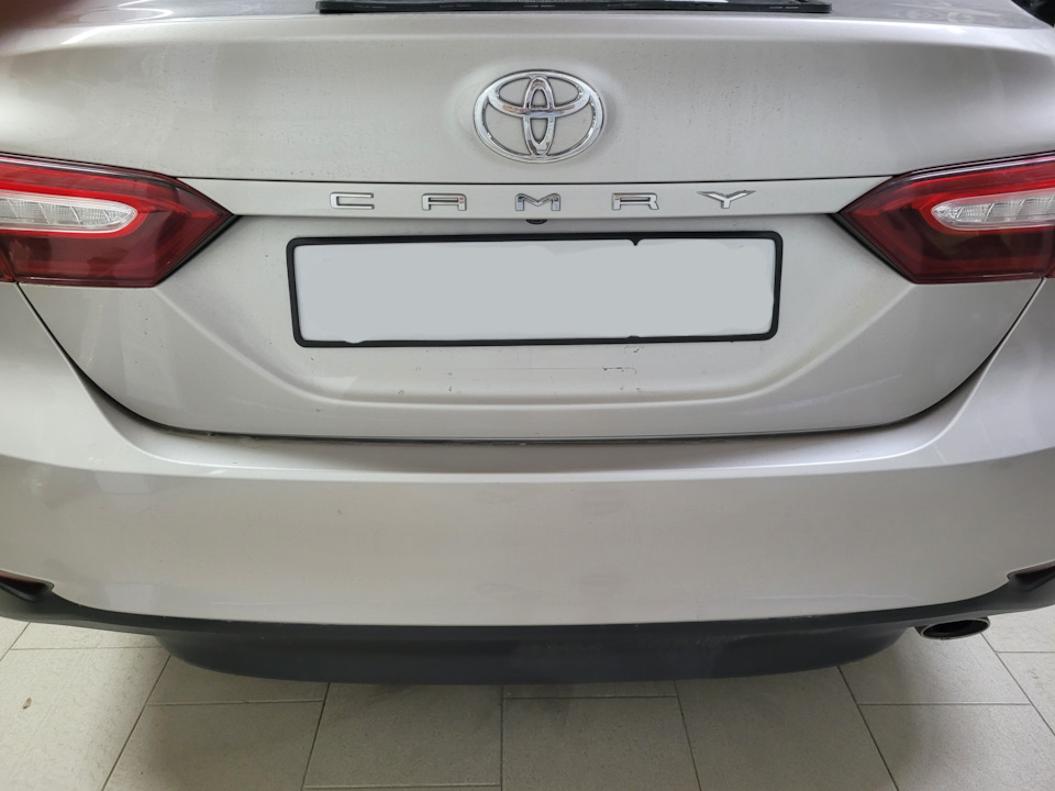 #1 Минимализм в деталях. Рамка номера. — Toyota Camry (XV70), 2,5 л ...