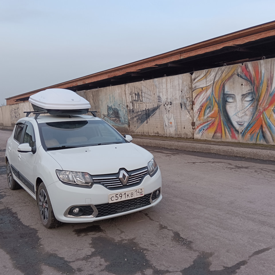 Увеличиваем объёмы или автомобильный бокс от Koffer, part №1 — Renault  Sandero 2G, 1,6 л, 2018 года | аксессуары | DRIVE2