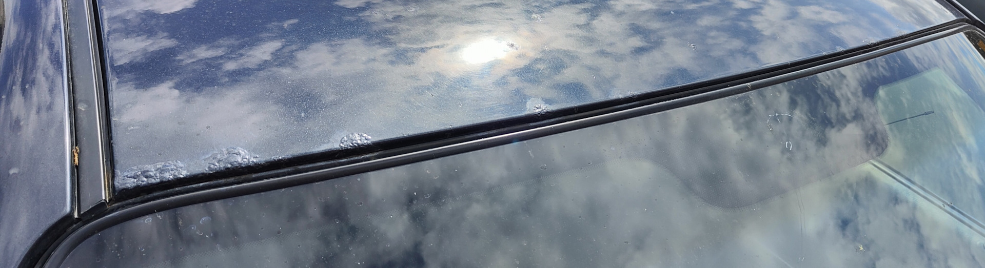 Устранение коррозии крыши — Hyundai Sonata IV (EF), 2 л, 2008 года ...