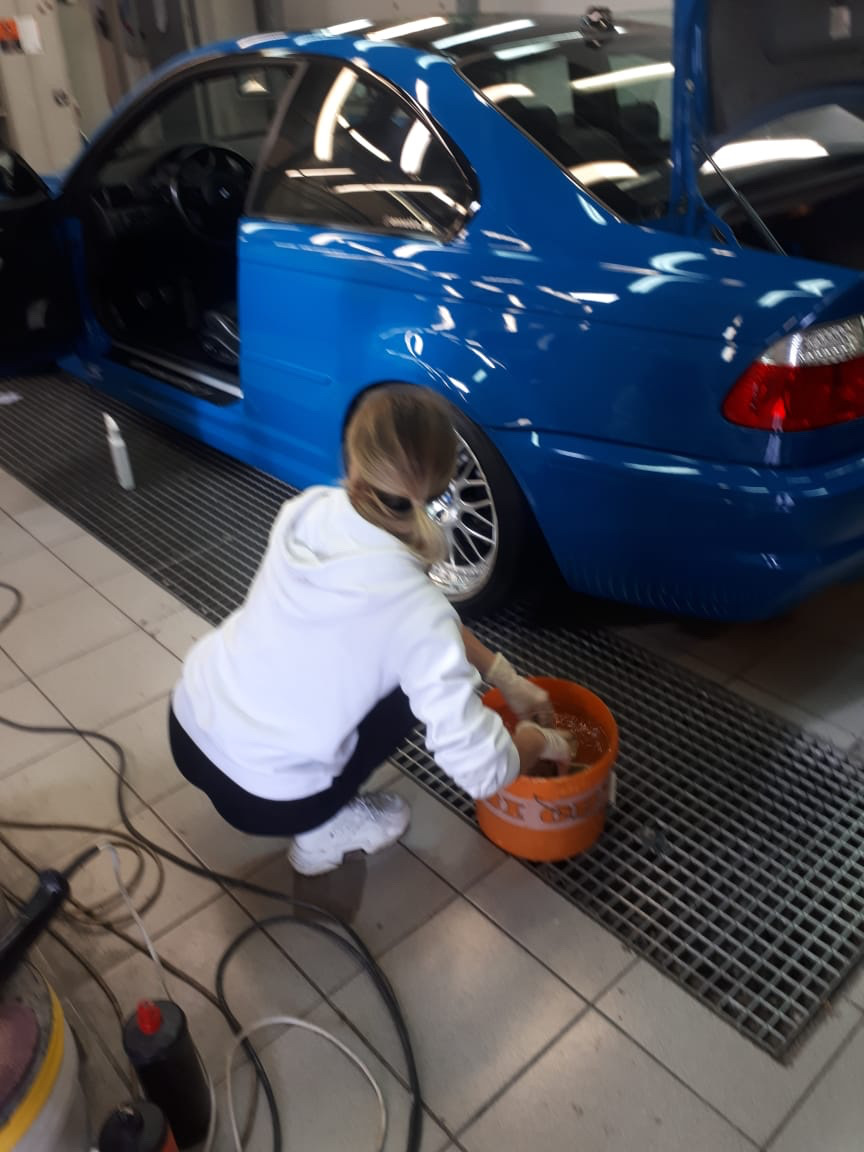 Химчистка + жидкий воск — BMW M3 Coupe (E46), 3,2 л, 2002 года | своими ...