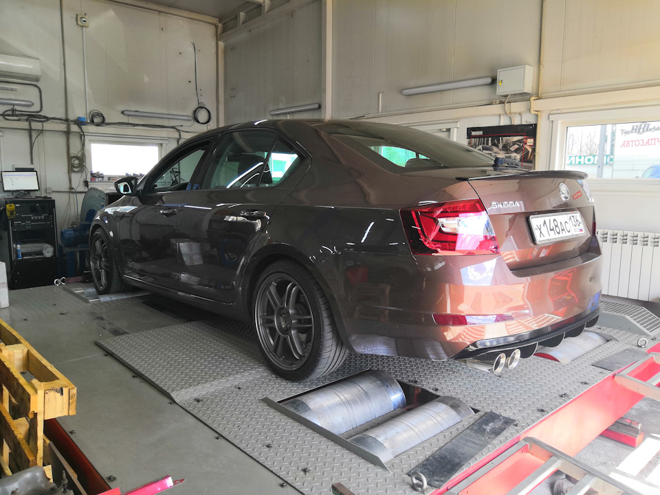 Замер мощности 1,4 Stage 1+ от APR (дино стенд) — Skoda Octavia A7