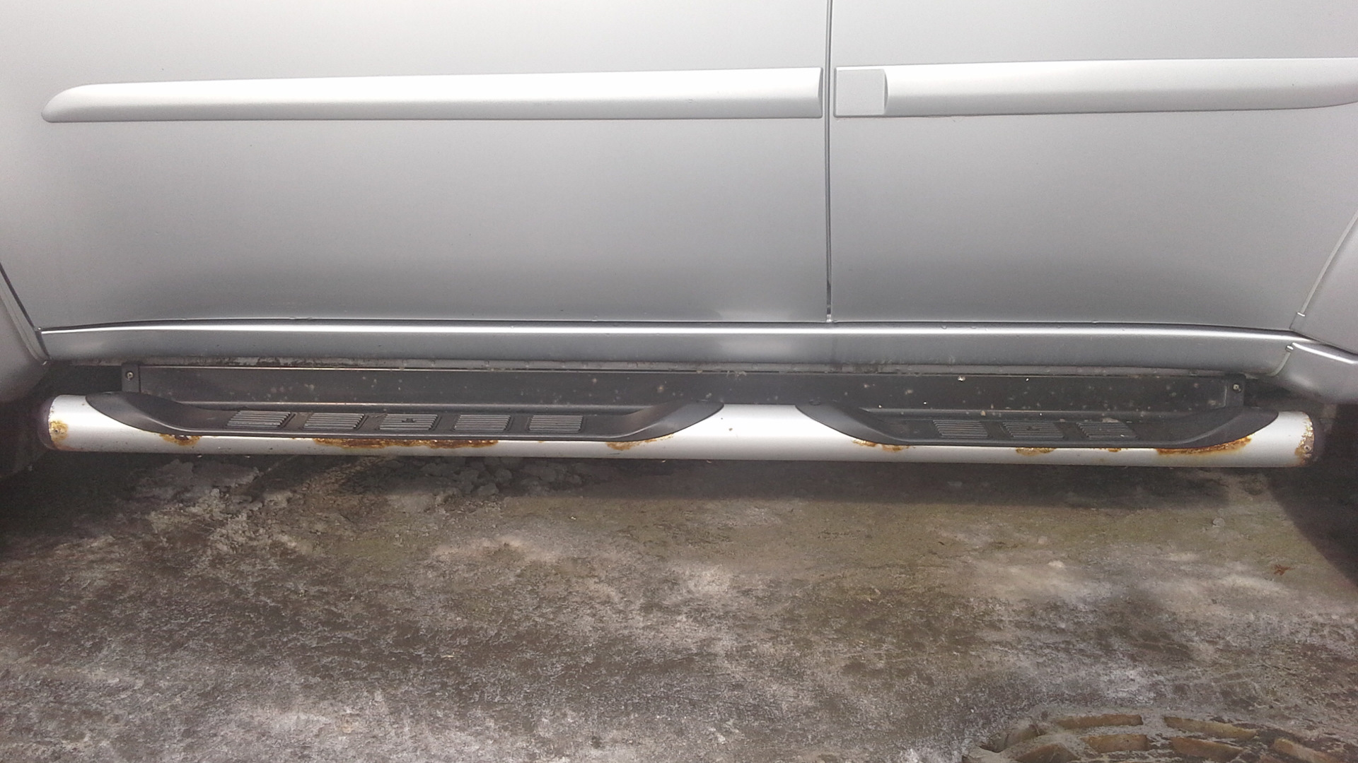 Про подножки (пороги) — Mitsubishi Pajero Sport (2G), 2,5 л, 2011 года ...