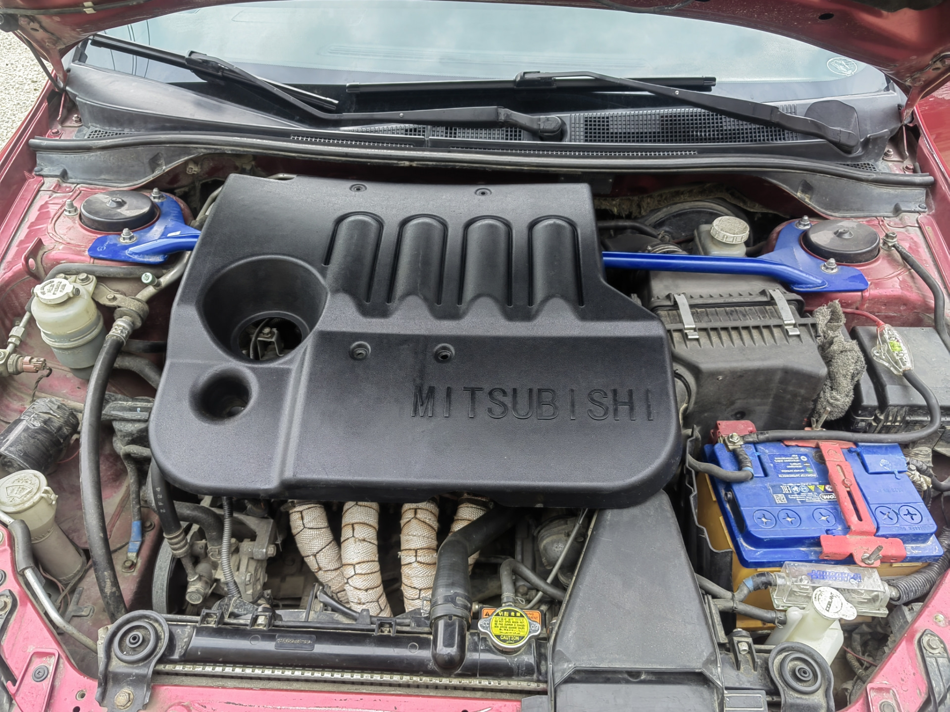 Накладка двигателя на лансер 9 — Mitsubishi Lancer IX, 1,5 л, 2005 года ...
