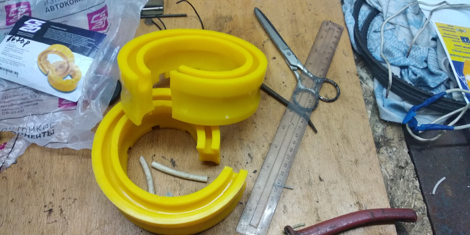 Установка межвитковых проставок в передние пружины — Москвич 2141, 1,5 ...