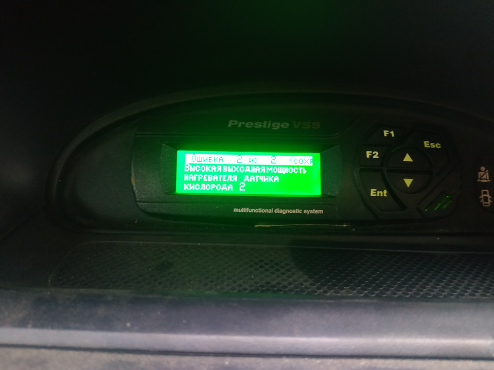 Высокая мощность нагревателя датчика кислорода 2 — Renault Megane I, 1 ...