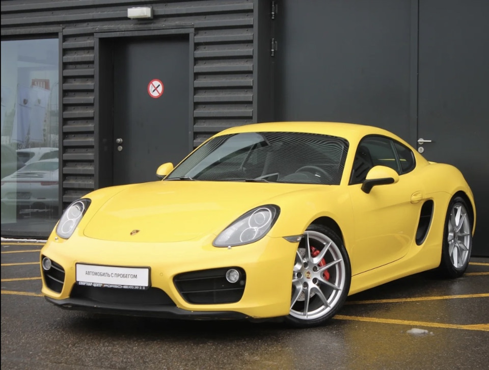 Порше с пробегом. Porsche Cayman 981. Porsche Cayman s 981. Porsche Cayman 2013. Порше Кайман желтый.