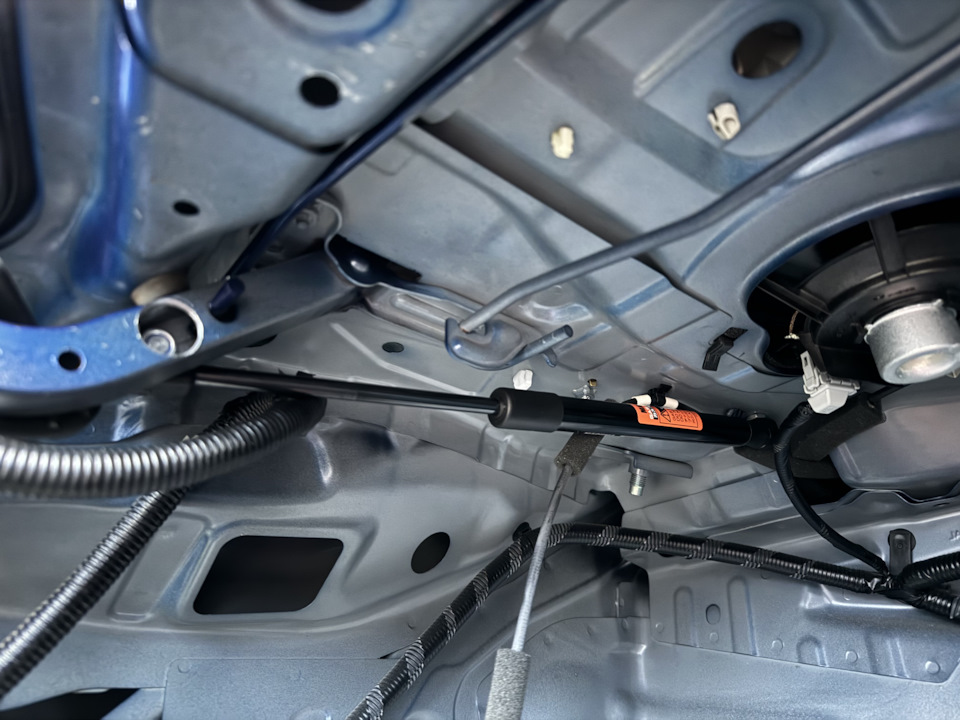 Упор при открытом багажнике. — Honda Accord (8G)