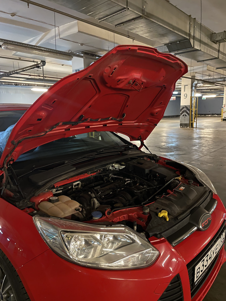 Упоры капота — Ford Focus Hatchback III, 1,6 л, 2012 года | аксессуары ...