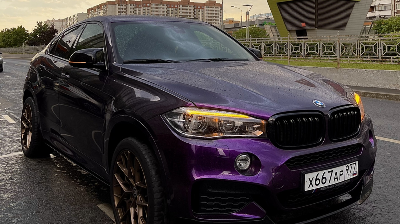 BMW X6 (F16) 3.0 дизельный 2018 | Фиолетовый трактор на DRIVE2