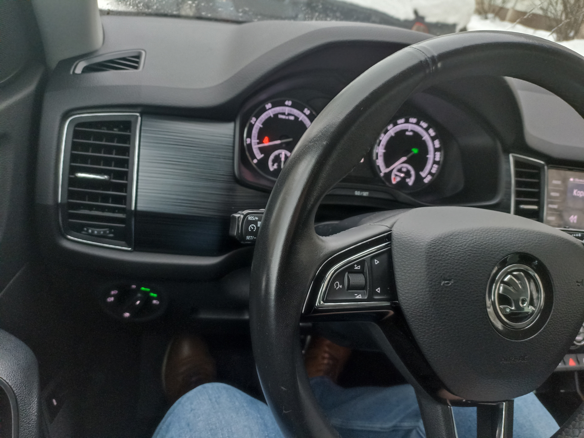 Решение с восстановление кожи на руле — Skoda Kodiaq, 1,4 л, 2019 года ...