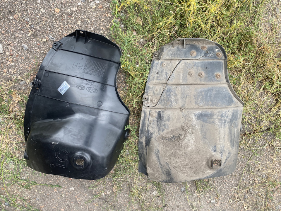 Задний подкрылок(замена) — KIA Rio (2G), 1,5 л, 2008 года | своими ...