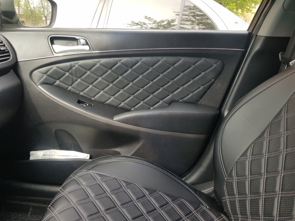 Вставки в дреные карты — Hyundai Solaris (1G), 1,6 л, 2014 года ...