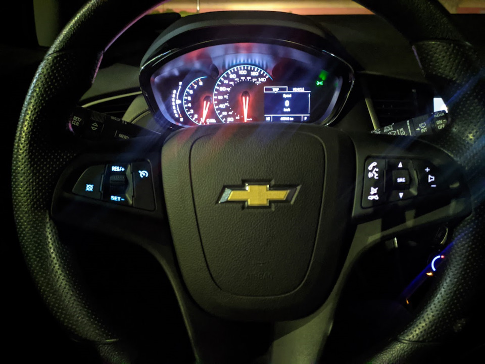 Установка кнопок круиз-контроля — Chevrolet Trax (1G), 1,4 л, 2018 года ...