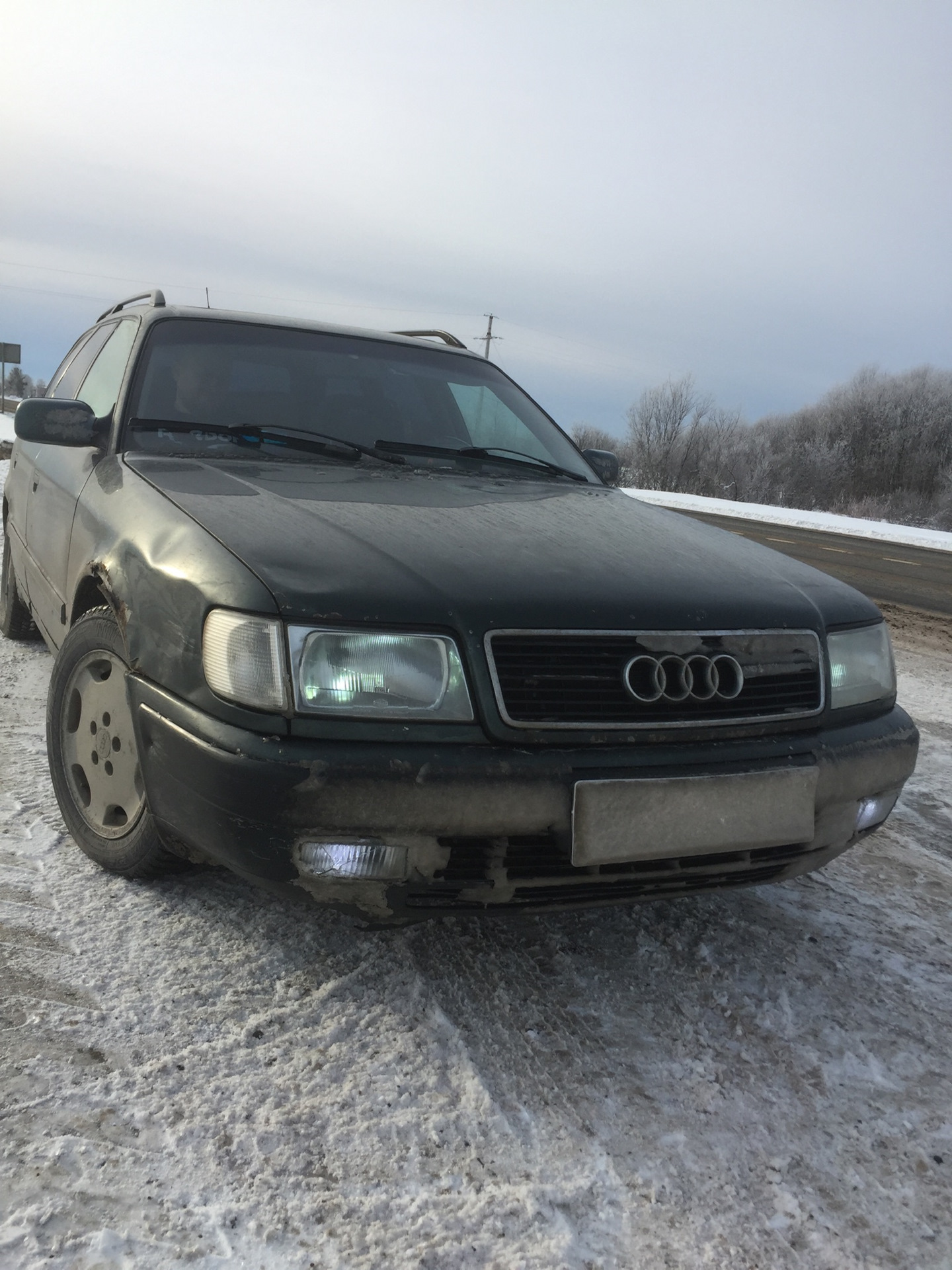 Поездка в Питер с Северодвинска зимой 2020. Финал. — Audi 100 Avant (C4),  2,3 л, 1992 года | поломка | DRIVE2