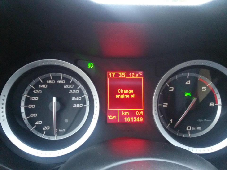 сброс сервисных интервалов — Alfa Romeo 159 Sportwagon, 1,9 л, 2008 ...