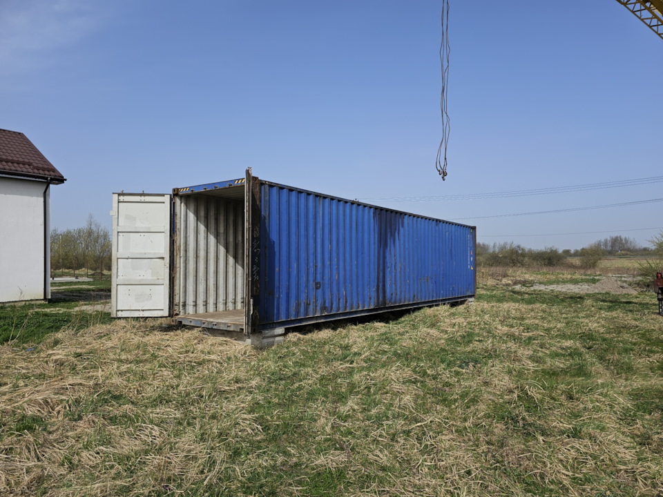 Поставил морской контейнер на участок вместо сарая. — DRIVE2
