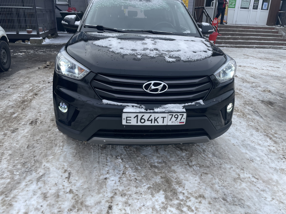 Лампы в линзу хендай крета